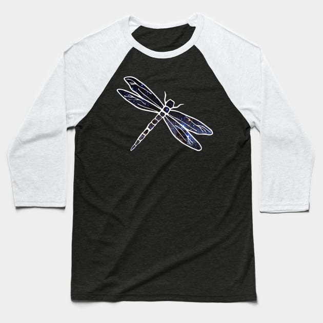 Space Dragonfly Baseball T-Shirt by Shrenk